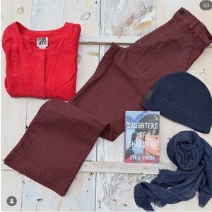 Prairie Underground Red and Brown Wide Leg Pants